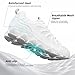 Mens Walking Shoes Fashion Athletic Sport Running Tennis Sneakers Blade Non Slip Breathable Mesh Casual White