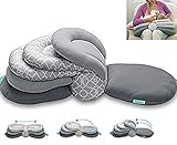 Baby Breastfeeding Pillow Nursing Pillow,Best for Mom,Adjustable Height (Gray)