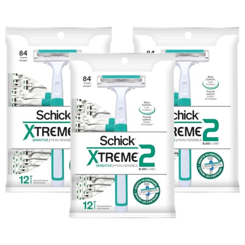 Schick ST2 Disposable Razor, Sensitive for Men, 12-Count Packages (Pack of 3) image 4
