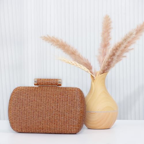 Bolso pequeño tejida para mujer en rafia miniatura 3