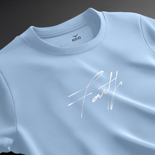 Image of Nobero 100% Cotton T Shirts for Men Stylish | Regular Fit | Graphic Printed T Shirts for Men 180 GSM Combed Cotton | Round Neck Half Sleeve