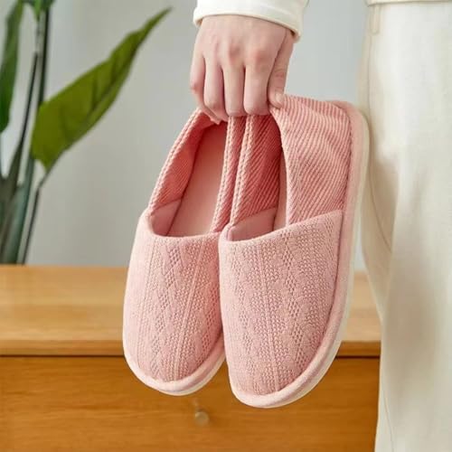 Premium Comfort All Seasons Breathable Cloed Back Silent Cushion Sole Women's House Slippers Indoor Soft Home Slip On Shoes4
