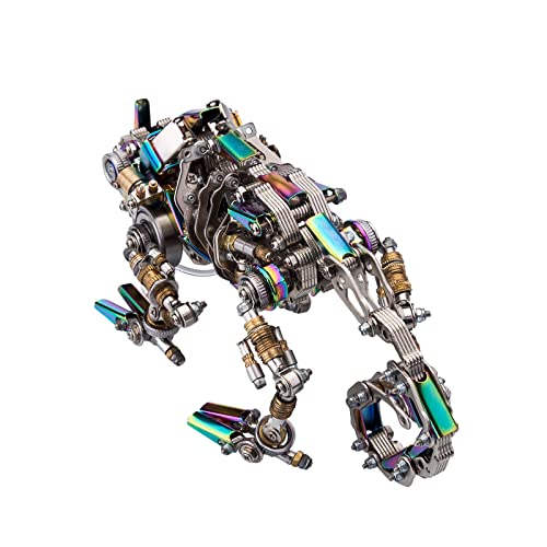 Puzzle in metallo 3D modello camaleonte, modello lucertola meccanica,puzzle in metallo steampunk per adulti