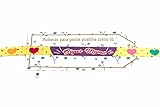 TAMAÑO ESTÁNDAR - Tamaño pulsera de 30 x 1,5 cms. A todo color y disponible en varios colore