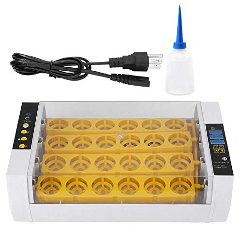 jiangyanyiliao Automatic Chicken Chick Duck Hatcher 24 Eggs Incubator 60W Digital Temperature Control Geese EU