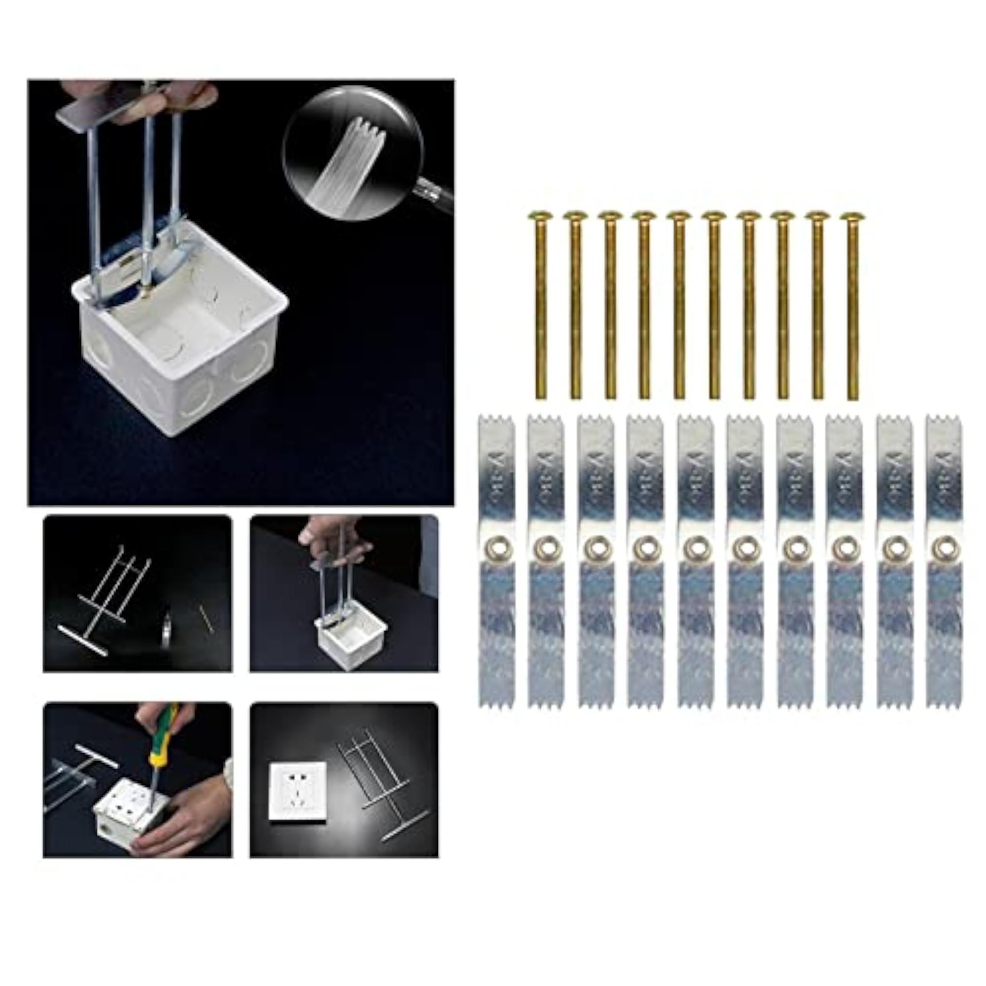 Cassette Screw Support Rod for Wall Mount Switch Box and Socket