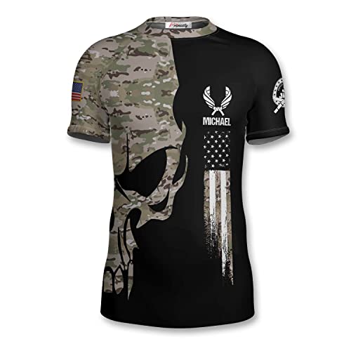 PRIMESTY BJJ Jiu Jitsu Rash Guard - Camo Short Sleeve Rash Guard Compression Shirt for No-Gi, MMA, Size XS-3XL2