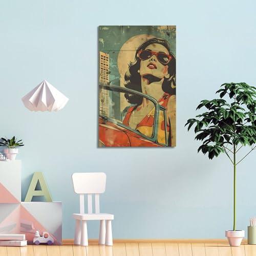 Impression toile vintage grand format pour habiller un mur vide - 4