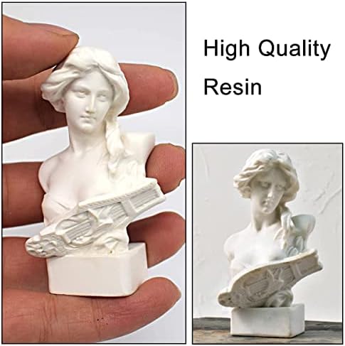 Artemis Resin Sculpture Greek Mythology Statue Art Style Mini Bust Statue for Living Room, Bedroom, Study Room, Office, Classroom