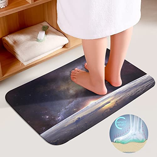 Badezimmer Badematte 3 Teilig Set,3D Galaxis Saugfähige Teppich,WC-Deckelbezug,U-Förmige Matte 3-Teiliges Badezimmer Set – Bild 7