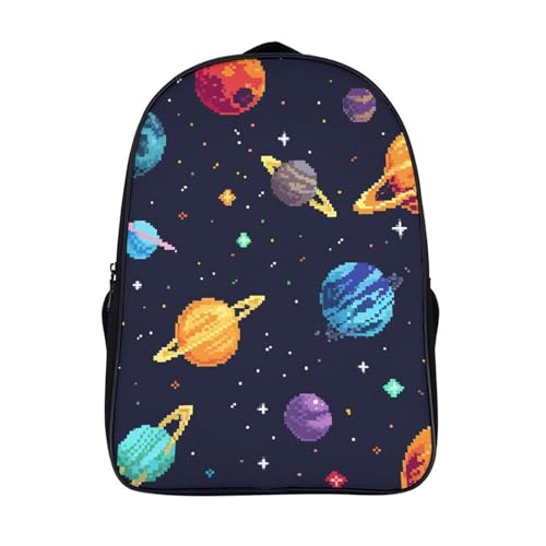Mochila escolar 3D diseño galaxia organizadora y práctica