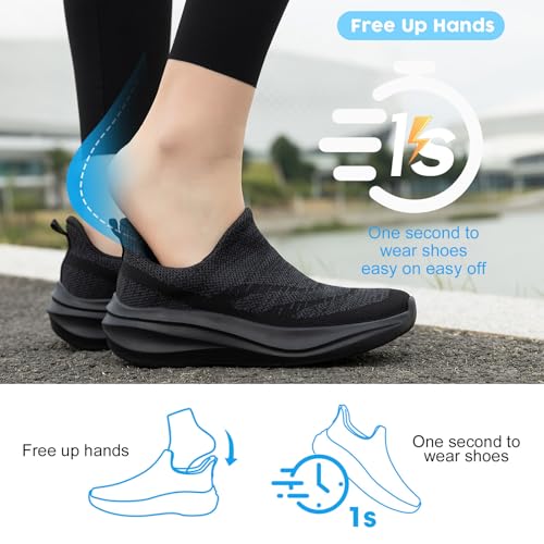 ZOVE Wide Toe Box Shoes Women Hands Free Wide Walking Shoes Ultra Light Tennis Breathable Wide Width Running Sneakers Athletic Gym Workout Trainers3