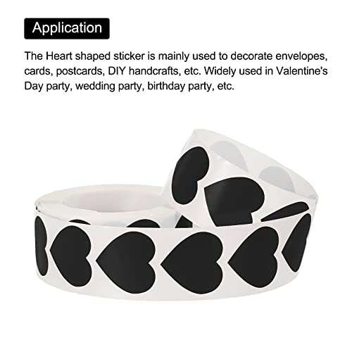 Autocollants en forme de cœur de 2,5 cm pour enveloppe de Saint-Valentin et scrapbooking - 4