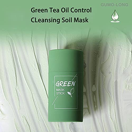 GUMO-LONG Grüner Tee Purifying Clay Stick Mask Öl-Kontroll für Tiefenreinigung und Anti-Akne, Reinigungsmaskenstift für… - Image 7