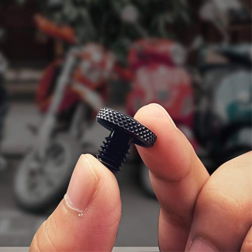 M10 Motorcycle Mirror CNC Aluminum Blanking Plugs Screws with Anodic Oxidation: 10mm: 2 x clockwise (10mm 2 x Right Thread) - Thumbnail 5