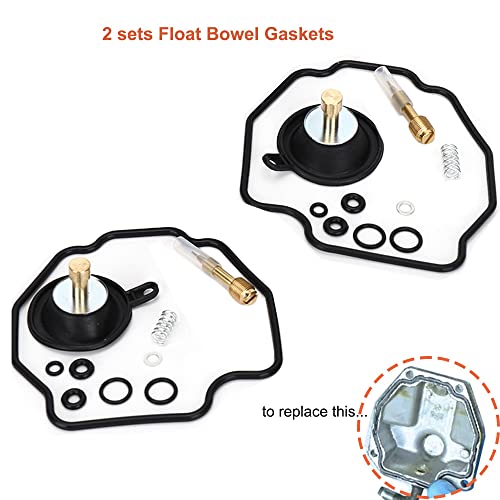 Vergaser-Reparatur-Kit Vergaser-Kit Ersatz für Yamaha Virago 535 500 XV535 XV500 XV Vergaser-Reparatur-Kit mit Kolbenkolben-Absperr-Schwimmernadel-Teilen