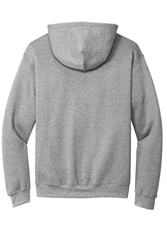 Gildan Blank Hoodie - Hooded Sweatshirt - Unisex Style 18500 Adult Pullover Sport Grey #TOP4