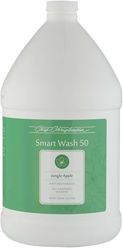Chris Christensen SmartWash 50 Jungle Apple Ultra Concentrated Dog Shampoo Makes up to 50 Bottles Groom Like a Professional Delightfully Fragranced