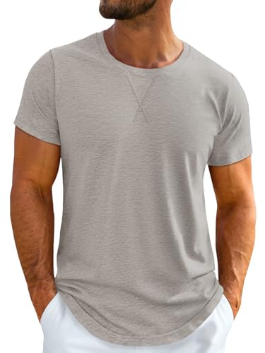 Image of UNCLECAT Mens Short Sleeve T-Shirts Crew Neck Casual Shirt Summer Classic Basic Lightweight Fashion Tees