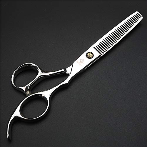 Ciseaux de coiffure 440C en acier argenté JIESENYU de haute précision