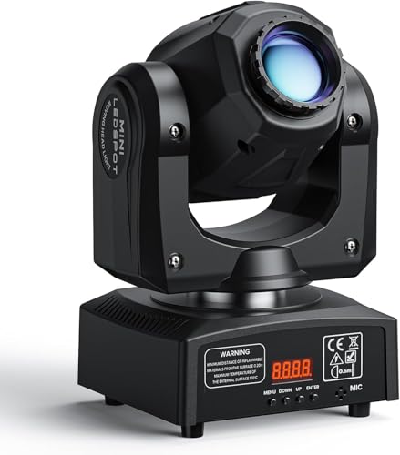 UKing Cabezas Moviles LED 50W Luz de Escenario DMX 512 RGBW Iluminacion DJ Moving Head Foco Luces de la Etapa 9/11 Canales Luces discoteca para KTV, Bar, Club, Fiesta, Boda