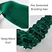 Green Braiding Hair Pre stretched Dark Green Boho Hair for Braiding Hypoallergenic Ez Braid Synthetic Knotless Itch Free Non Toxic Crochet Boho Braids