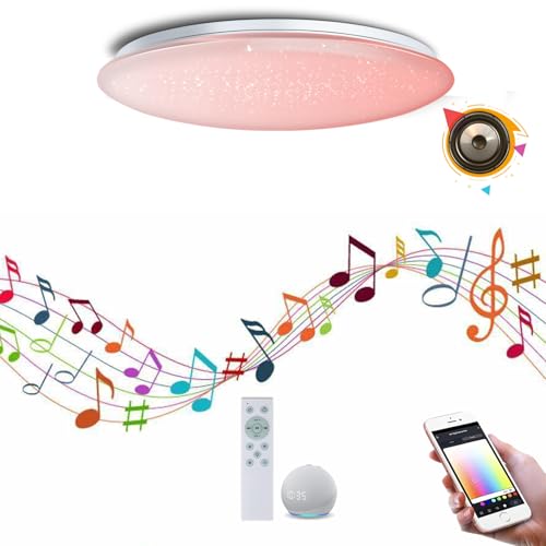 CHAYHOUG LED V[OCg 6 Alexa/Google HomeΉ Xs[J[ Bluetooth RGBJ[ ͋CCg @\ 铔 ȃGl ߓd