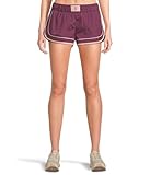 Free People Womens Varsity Blues Shorts Deep Mulberry Medium