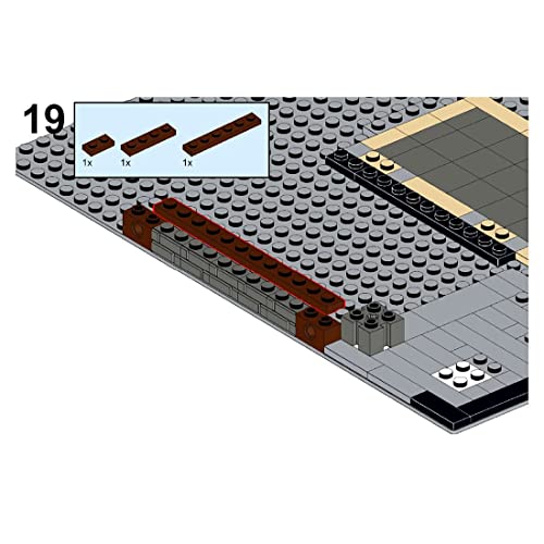 Bausteine Haus, Bausteine Architektur Modell, Modulares Haus Bausteine Modell, MOC-74911 Custom Alternative Modular Road… – Bild 6