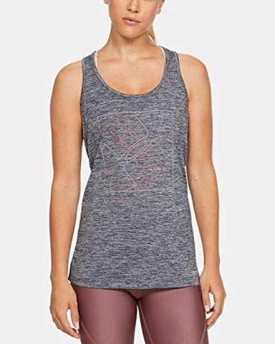 Under Armour Women's UA Tech Graphic Twist Tank SM Gray