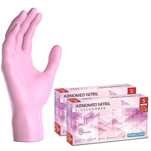 Guanti In Nrile Monouso Rosa Da 50 Pezzi Guanti Da Donna Piccoli Senza Lattice Per La Pulizia Dei Guanti Da Tatuaggio Per Parrucchieri Di Bellezza Per Il Lavaggio Della Cucina - Foto 12