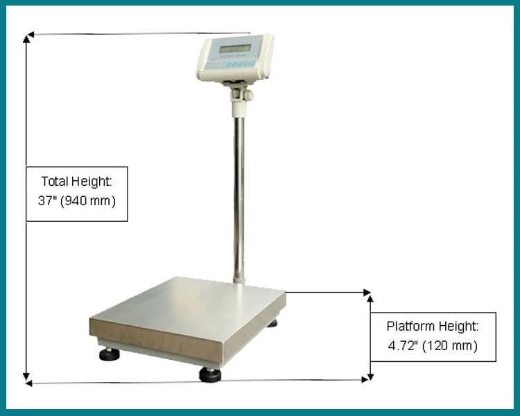 100Kg 200Kg 300Kg Robust High-Resolution 1G Floor Balance 500Kg Digital Industrial Platform Scale (One Color 100Kg 10G)