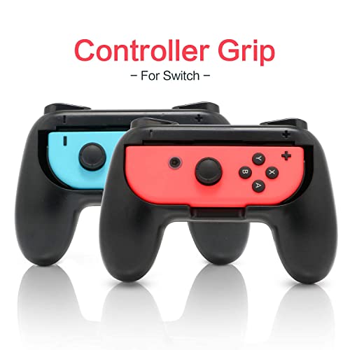 Image of Gamepad Joystick Case for Nintendo Switch OLED Games v1 /v2 More Comfortable Joy-Con Controller Grips For Nintendo Switch Games - White (TWIN PACK) (White)