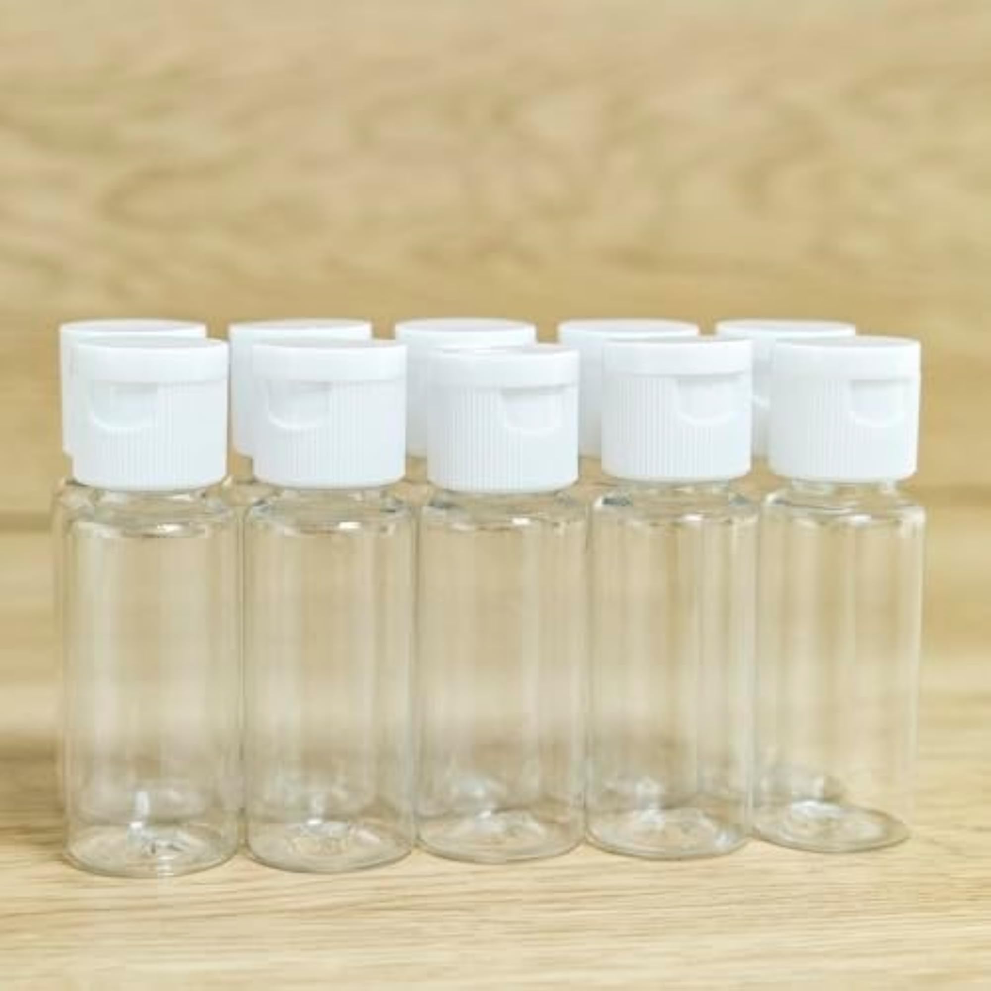 0.67 oz Plastic Squeeze Bottles with White Flip Cap
