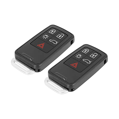 Coque de clé pour Volvo S80 S60 XC60 remplacer boîtier cassé 5 boutons PG788A x2