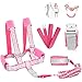 Toddler Harness Walking Leash- Child Anti Lost Wrist Link - Child Safety Harness - Upgrade with Reflective Tape Liner（6.5ft）- for 1-12 Years Boys and Girls to Disneyland, Zoo or Mall (Pink Leash)
