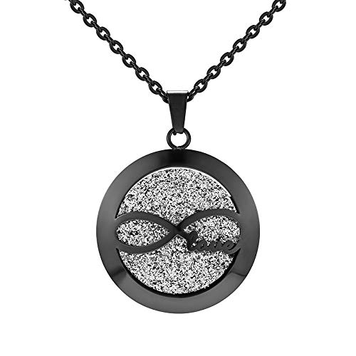 Preisvergleich Produktbild Aromatherapie-Anhänger Design Einfache Aromatherapie Diffusor Medaillon Parfüm Ätherisches Öl Halskette Edelstahl Medaillon Mit Filzgleiter Für Frau
