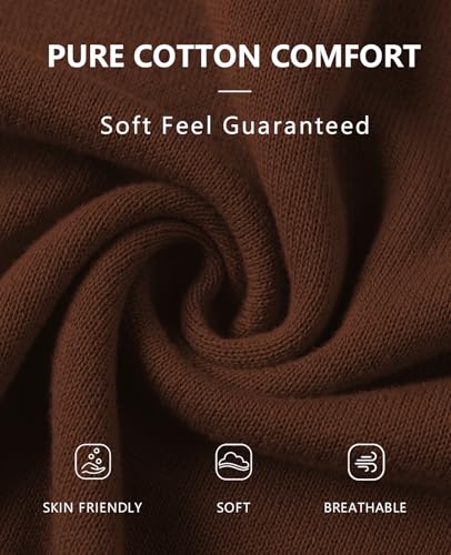 Image of QUALFORT Women's 100% Cotton Lightweight Cardigans Long Sleeve Knitted Button Down Sweater