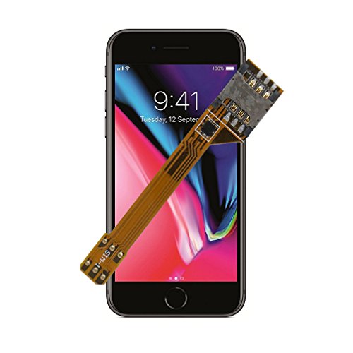 Dual SIM Card Adapter Set for iPhone 8,GVKVGIH Flexible SIM Card Extender for The Quickest Switching