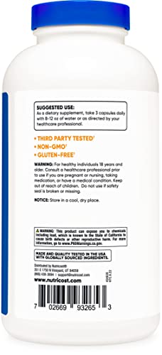 Image of Nutricost Psyllium Husk 1500mg; 500 Capsules (2 Bottles)