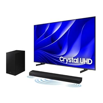 Smart TV 55" Crystal UHD 4K 55DU8000 2024 + Soundbar HW-B550/ZD