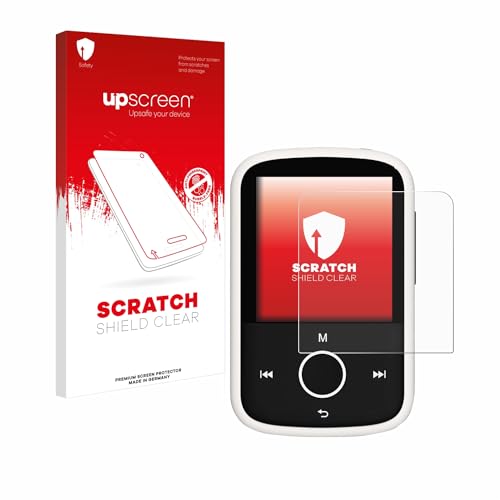 upscreen Scratch Shield Screen Protector compatible with Majority MP3 16GB - HD-Clear, Anti-Fingerprint