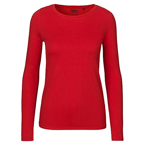 Neutral Damen Longsleeve aus 100{7717fbaddc7eaa1695bab8ac80ddf7a70101317a53f879062b664bb3144d0b93} Bio- und Fairtrade-Baumwolle | Nachhaltig, Bequem und Vielseitig | Perfekt für Freizeit und Alltag | Rot, M Neutral Damen Longsleeve aus 100{7717fbaddc7eaa1695bab8ac80ddf7a70101317a53f879062b664bb3144d0b93} Bio- und Fairtrade-Baumwolle | Nachhaltig, Bequem und Vielseitig | Perfekt für Freizeit und Alltag | Rot, M