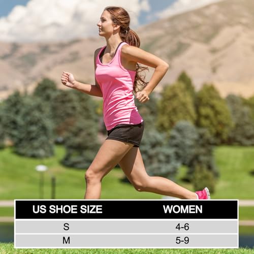 Image of Women's Short Athletic Socks - 6 Pairs Hiking Marathon Socks, Breathable, Non-Slip, Comfortable, Running, Marathon