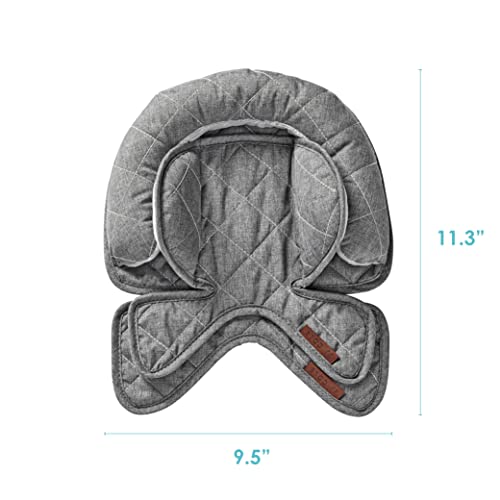 Jj Cole - Head Support, Newborn Head And Neck Support For Car Seat And Stroller, Designed To Adjust With Age, Grey Herringbone, Birth And Up, Heather Grey #TOP6