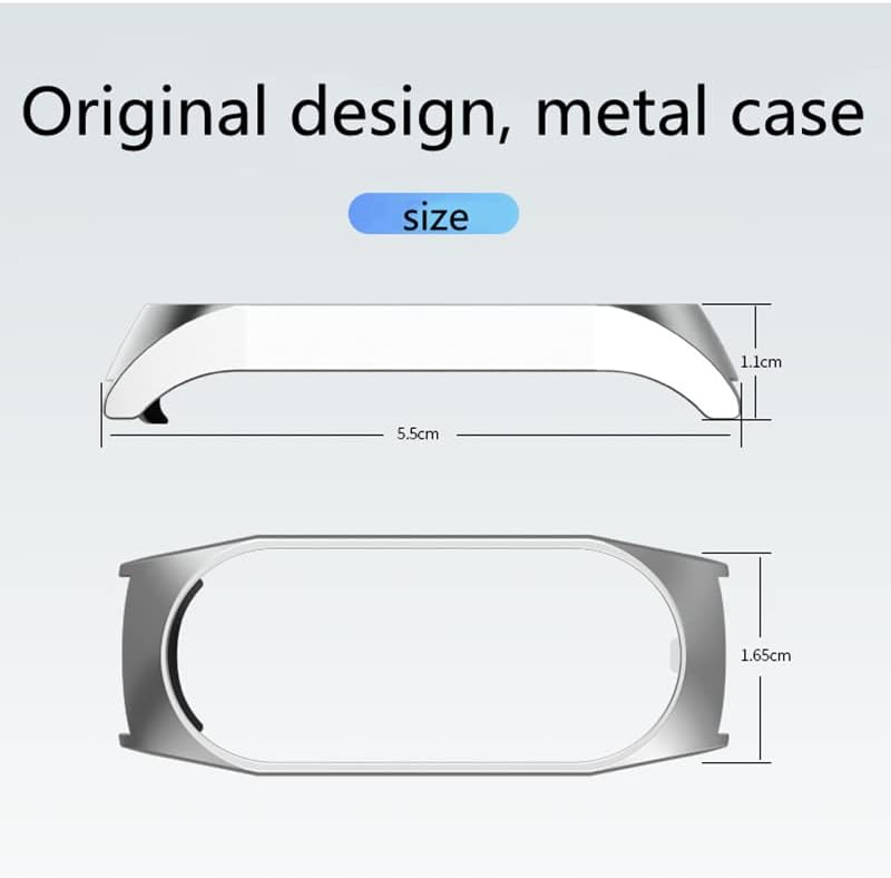 Miniatura 4 de Correa de repuesto de metal compatible con Xiaomi Mi Band 7, correa de reloj de pulsera para accesorios de reloj inteligente Mi 7
