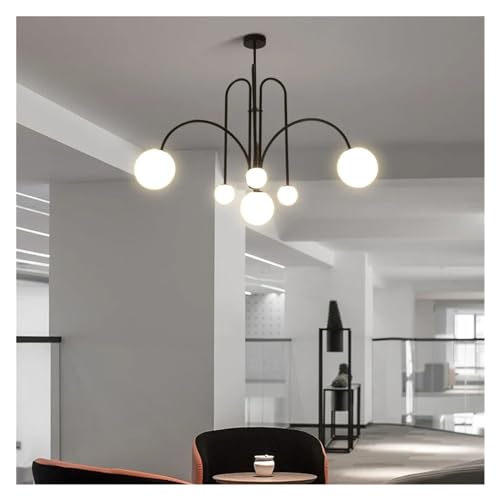 Lustres réglables LED haut de gamme en noir et or pour décoration de pièce