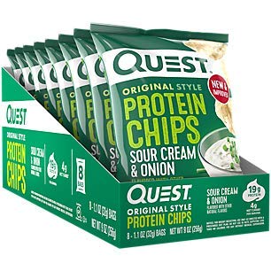 Quest Protein Chips Sour Cream Onion (8 Bags)
