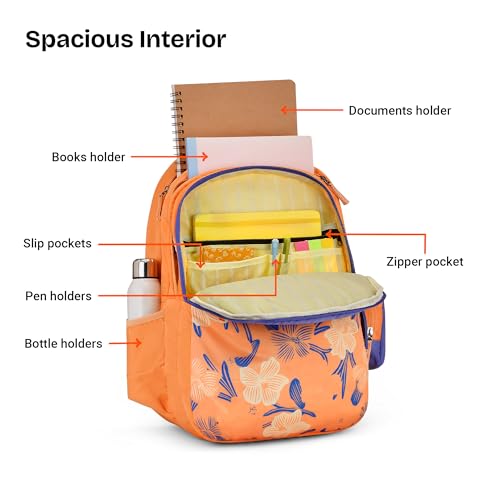 Image of Nasher Miles Polyester Backpack | Ideal for Preschool, Kindergarten, College, School, Office& Travel | Toddler, Girls, Boys, Men, Women