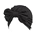 Produktbild Covermason Baby Mützen Baby Sommer, Mädchen Hut mit Bow tie Candy Farbe Baby Turban Cap Säuglingszubehör - Rosa,Beige,Blau,Rot (Schwarz)